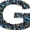 12 Pack: Black AB Letter Bling Sticker by Recollections®